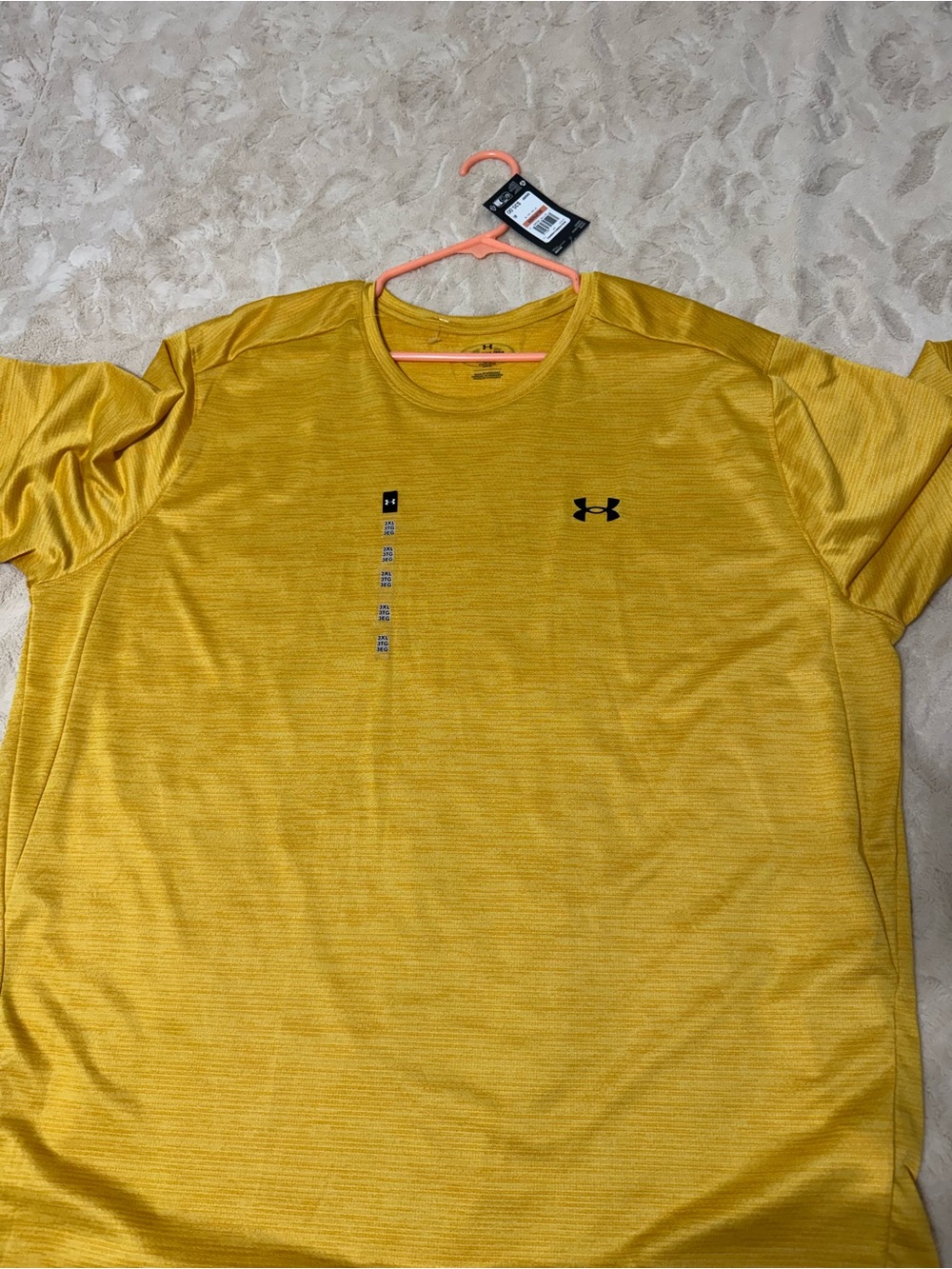 Under Armour Men’s Yellow Crew Neck Performance Tee